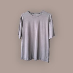 Gri 30/1 Süprem 100% Pamuk Tişört