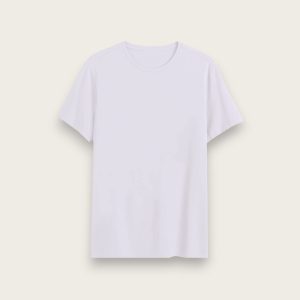 Oversize Ekru 24/1 Süprem Penye Tişört